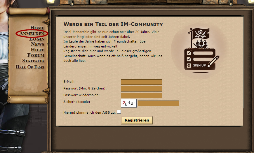 Login-Bereich