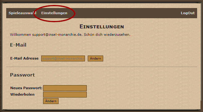 Login-Bereich